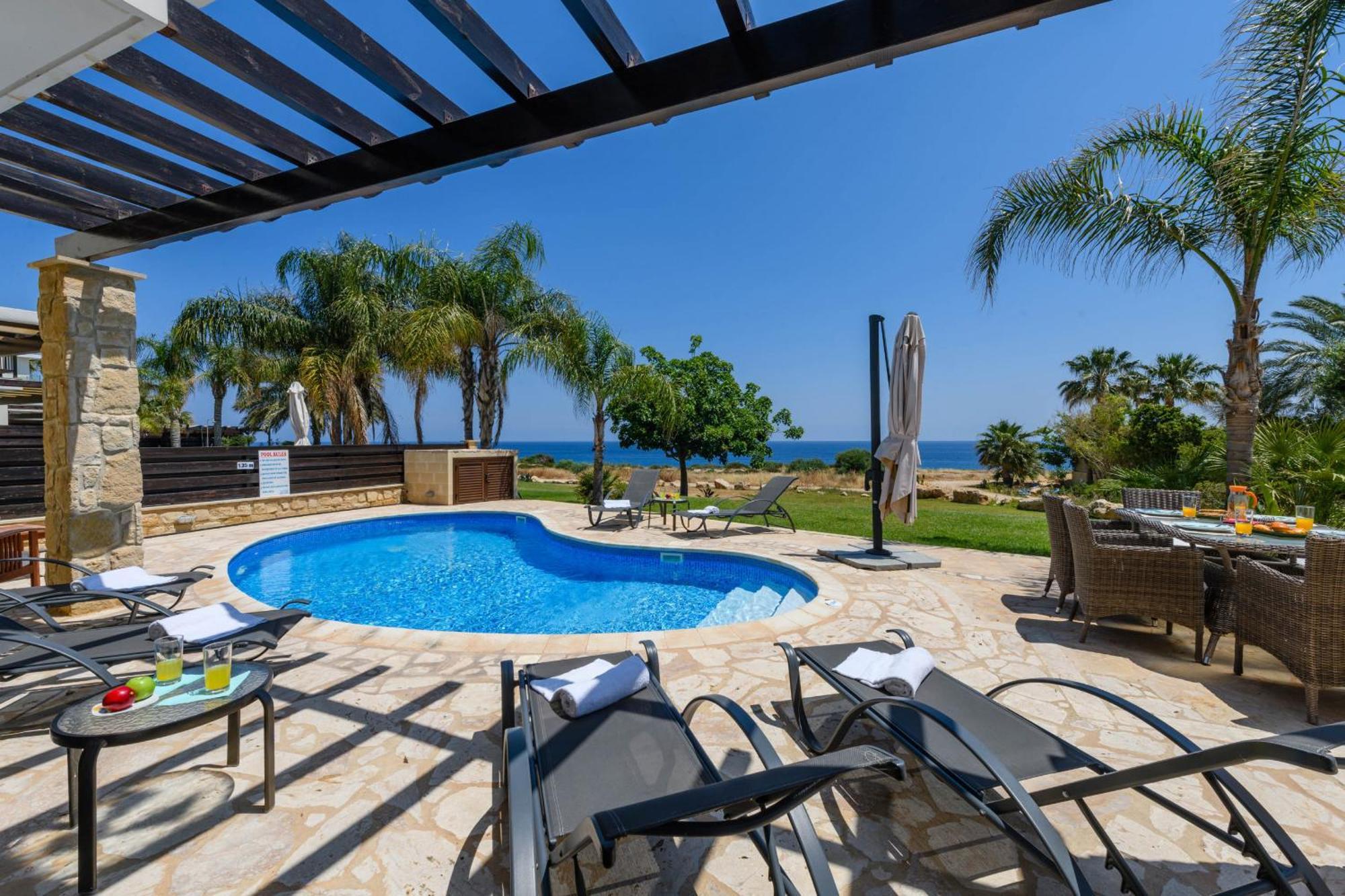 Villa Greco Mare #5 Протарас Экстерьер фото