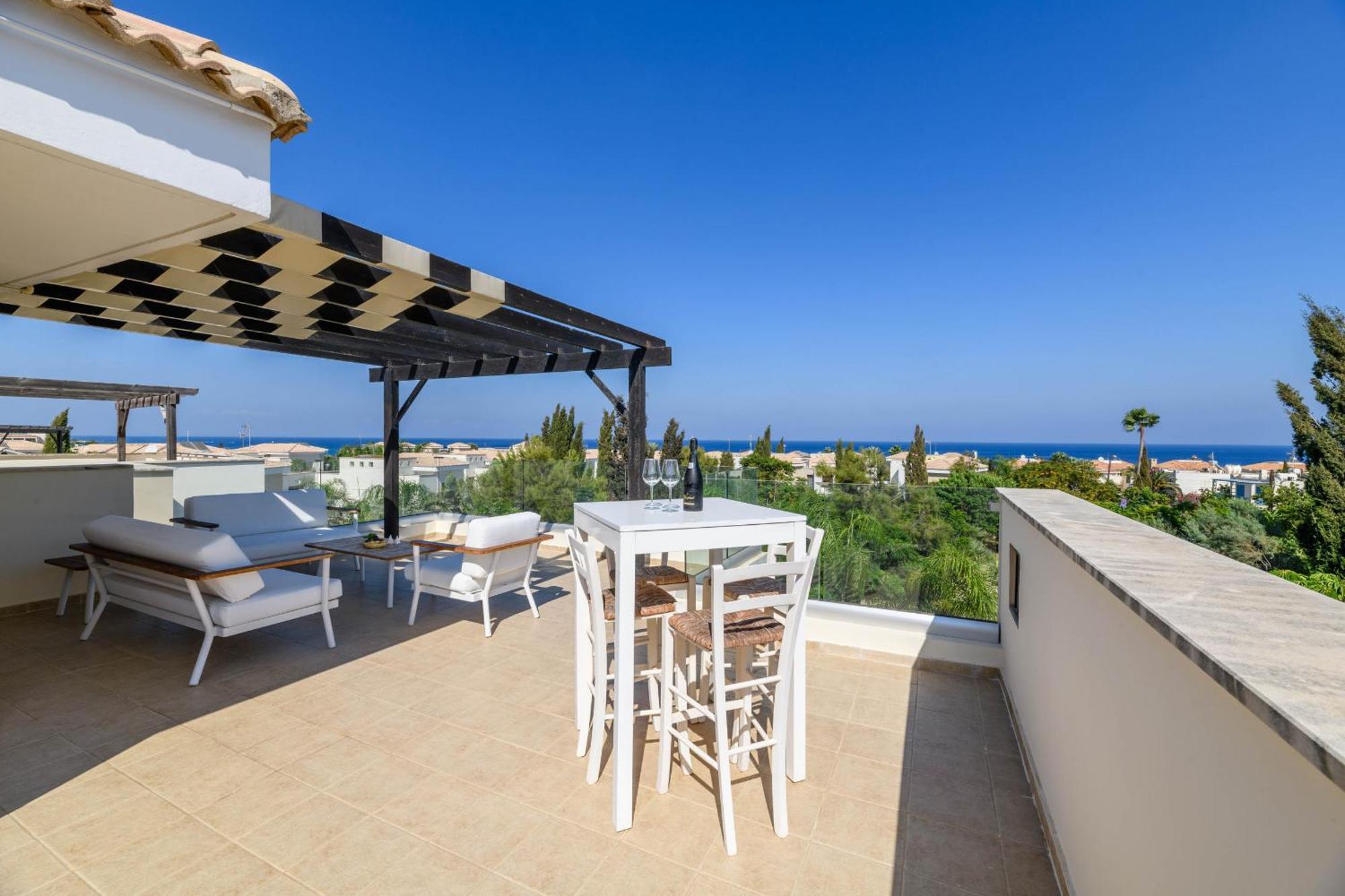 Villa Greco Mare #5 Протарас Экстерьер фото
